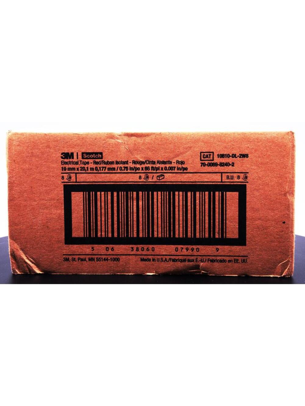 Scotch® 35 Red Vinyl Electrical Tape by 3M -8pack